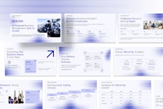 create a professional pitch deck for startups and investors