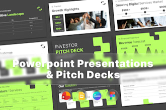 design or redesign powerpoint presentation and pitch deck