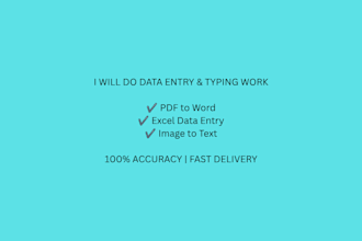 do a typing work
