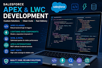 develop custom salesforce apex and lightning web components