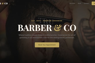 build premium booking system and salon website