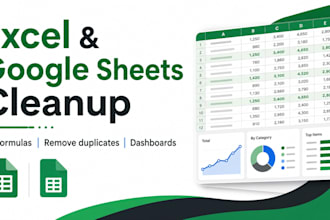 clean and fix your excel or google sheets
