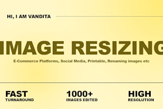do bulk image resizing, editing, rename for web optimisation