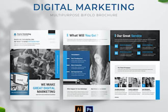do digital multiple brochure pdf tri fold brochure digital flyer business card