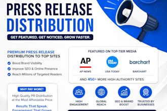 your press release on high authority news websites