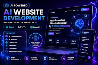 create modern ai website