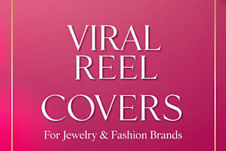design viral instagram reel cover for jewelry and fashion brand