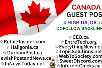 publish premium canada guest posts on real canadian news and business sites