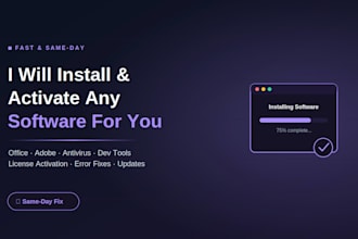 install, activate or fix any software on your PC