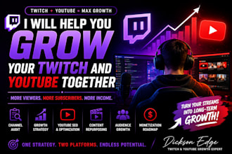 grow your twitch or kick channel with a personalized growth strategy