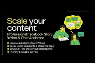 be your creative writer for short stories and scripts