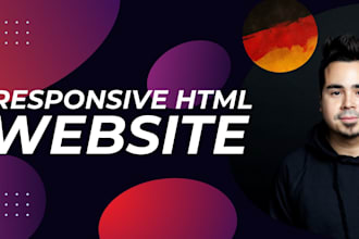 build a fast responsive HTML website or landing page