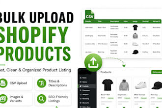 bulk upload and optimize your shopify products