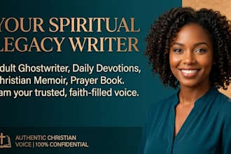 christain writer adult ghostwriter daily devotion christain memoir prayer boook