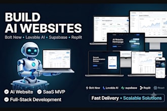 build bolt new, lovable ai, supabase, replit ai website with vibe coding