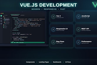 develop responsive vue js web applications