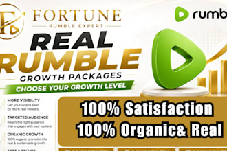 do organic rumble promotion rumble video promotion
