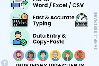 do professional data entry and fast typing work