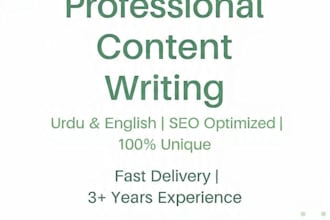 write urdu english article