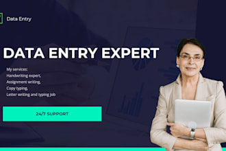 do professional copy typing, handwriting transcription, and letter writing