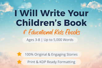write a children ebook or educational ebook for kids