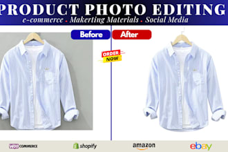 edit product photos retouch images and remove background professionally