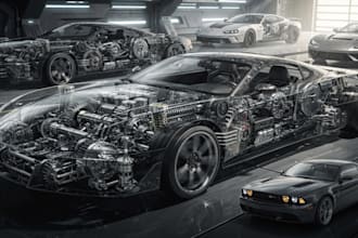 draw your cars and automotive vector art perfectly