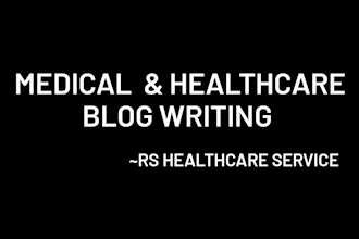 write evidence based medical and healthcare blog articles