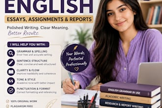 proofread and edit english essays, assignments, and reports