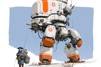 draw your mecha, robot and armored characters