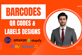 create barcode or qr code labels, tags, and stickers for your products
