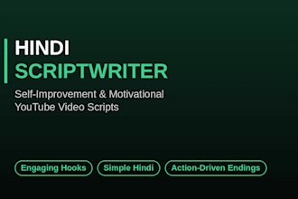 write engaging hindi youtube scripts