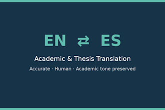 translate your academic papers and theses between english and spanish