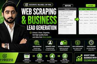 do web scraping and business lead generation