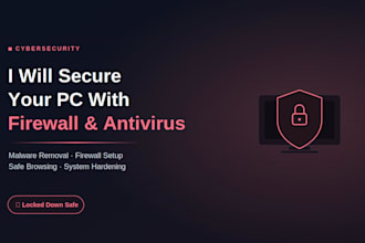 secure your PC and setup firewall and antivirus protection