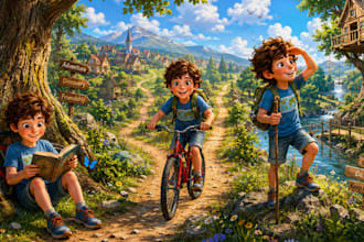children book illustration and children book illustration