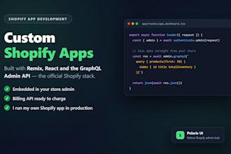 build a custom shopify app using react and remix