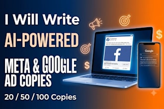 write ai powered meta and google ad copies that convert