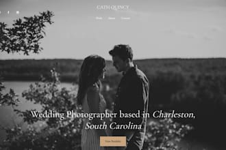 design squarespace, wix photography website videographer wedding rsvp website