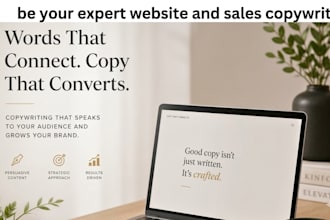 be your professional seo copywriter or sales copywriter