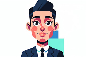 draw vector portrait cartoon portrait