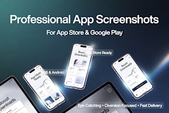 design app store screenshots for ios and android