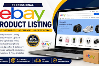 create SEO optimized ebay product listings that boost sales