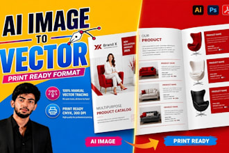 create print ready brochures, flyers, menus and cards from ai images