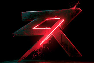 do a design futuristic cyberpunk logo or typography