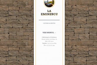 build a modern restaurant website with online menu