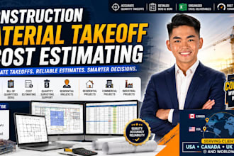 deliver detailed boq and material takeoff for contractors