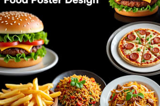 design eye catching restaurant food banner and menu poster