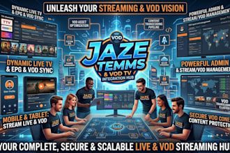 build iptv app, live TV streaming app, ott video app, samsung TV app with epg