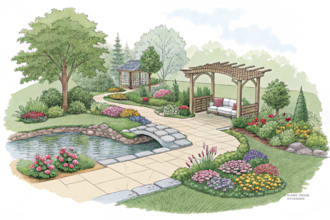 design and rendering your garden landscape
